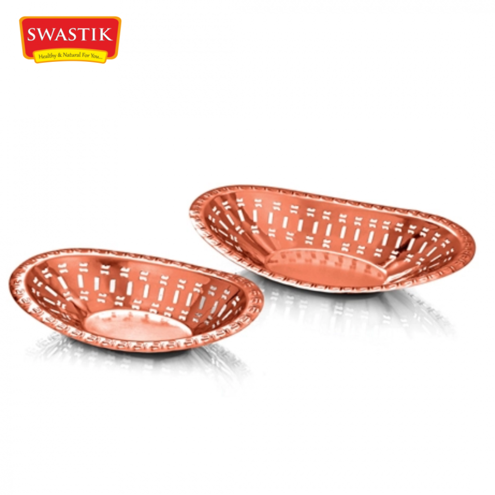 COPPER BREAD BASKET PERFORATED Shree Swastik Food Products